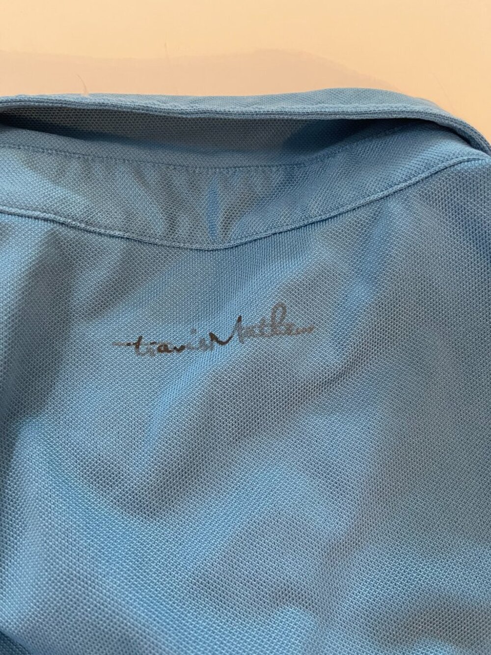 TravisMathew Blue Colorblock Golf Polo Shirt Men’s Small - Picture 8 of 9